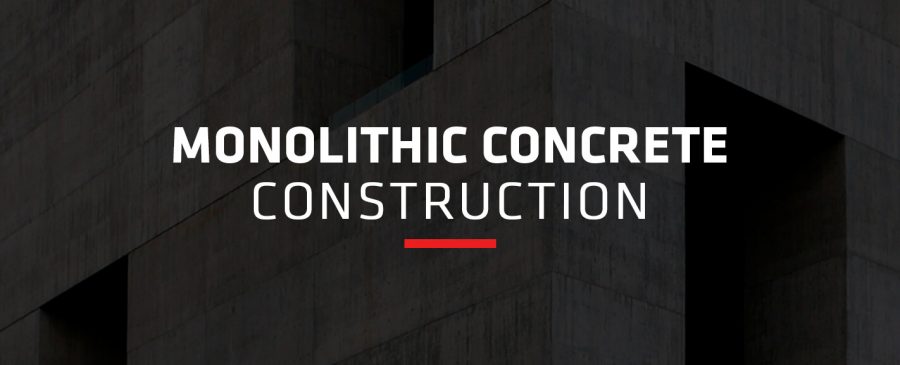 Monolithic concrete construction